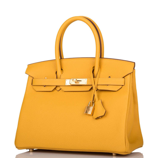 Hermes Birkin 30 Jaune Ambre Togo